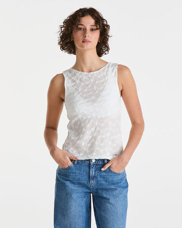 Wrangler Dahlia Top - Cloud Cream